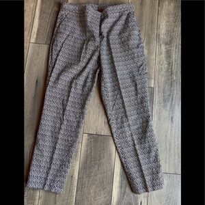 2/$20 Cropped print dress pant